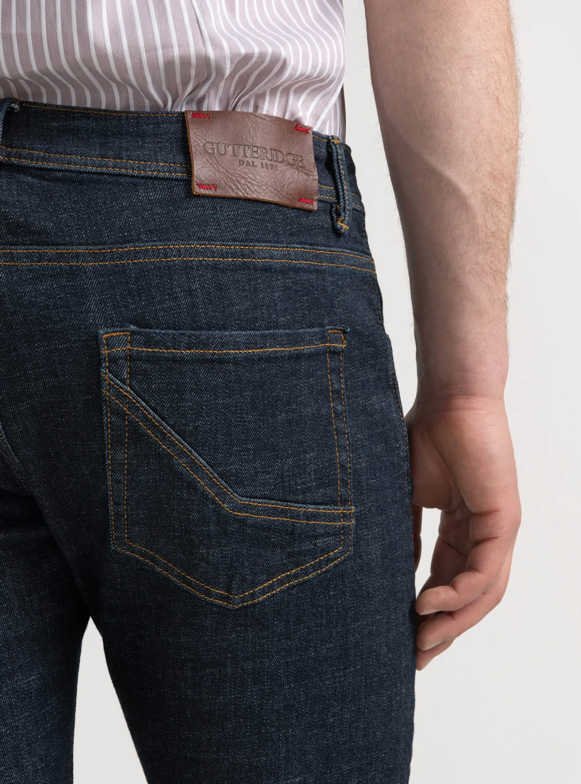 5 tasche denim rinse wash