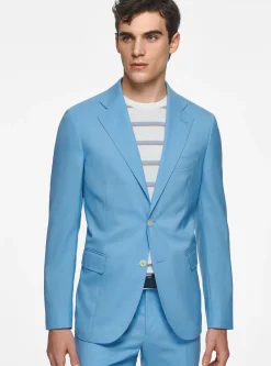 Abito azzurro in pura lana Vitale Barberis Canonico