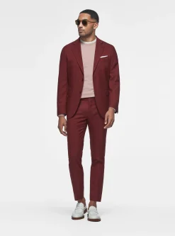 Abito bordeaux in pura lana Vitale Barberis Canonico