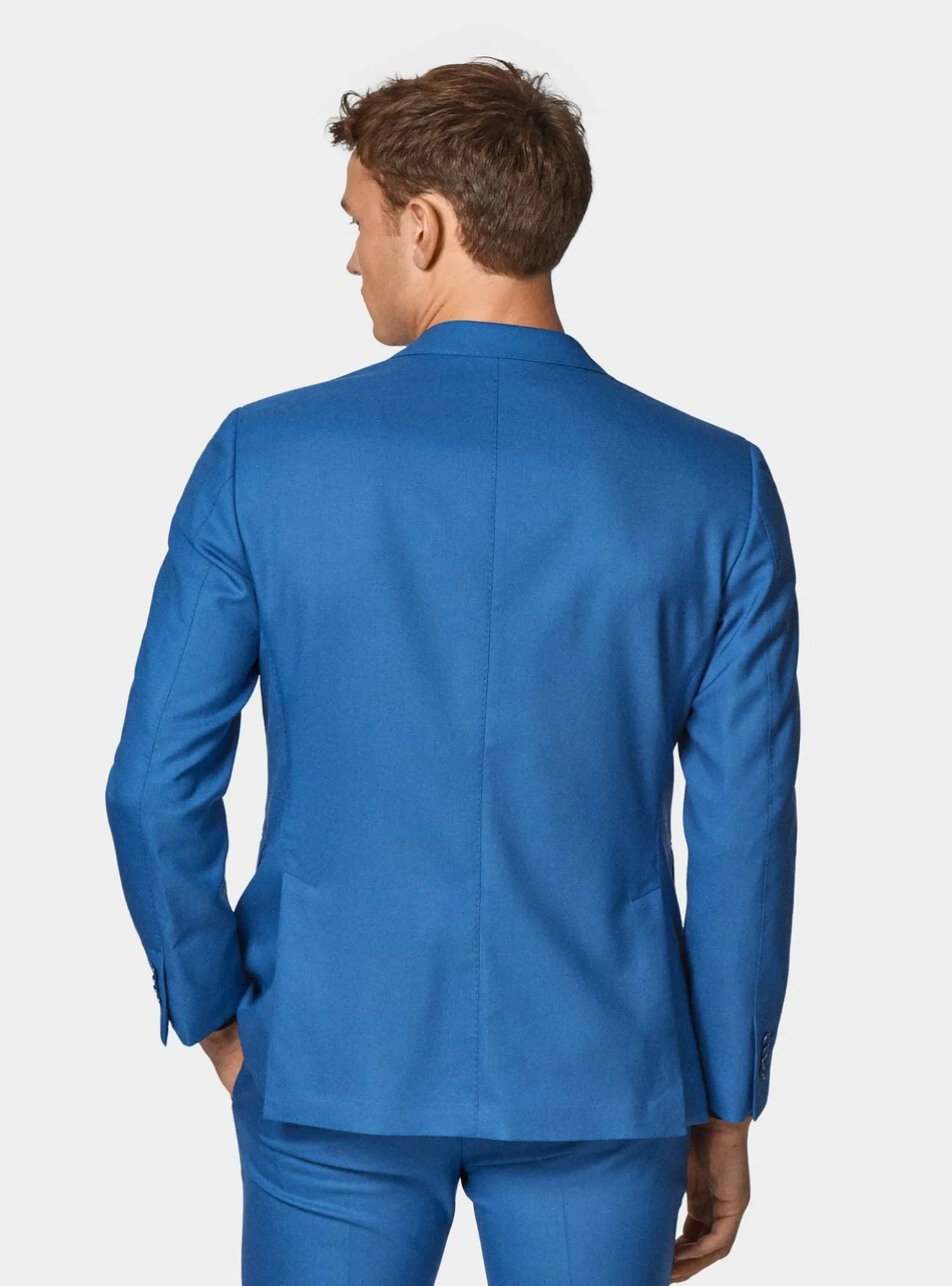 Abito ceruleo in pura lana Vitale Barberis Canonico