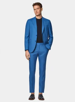 Abito ceruleo in pura lana Vitale Barberis Canonico