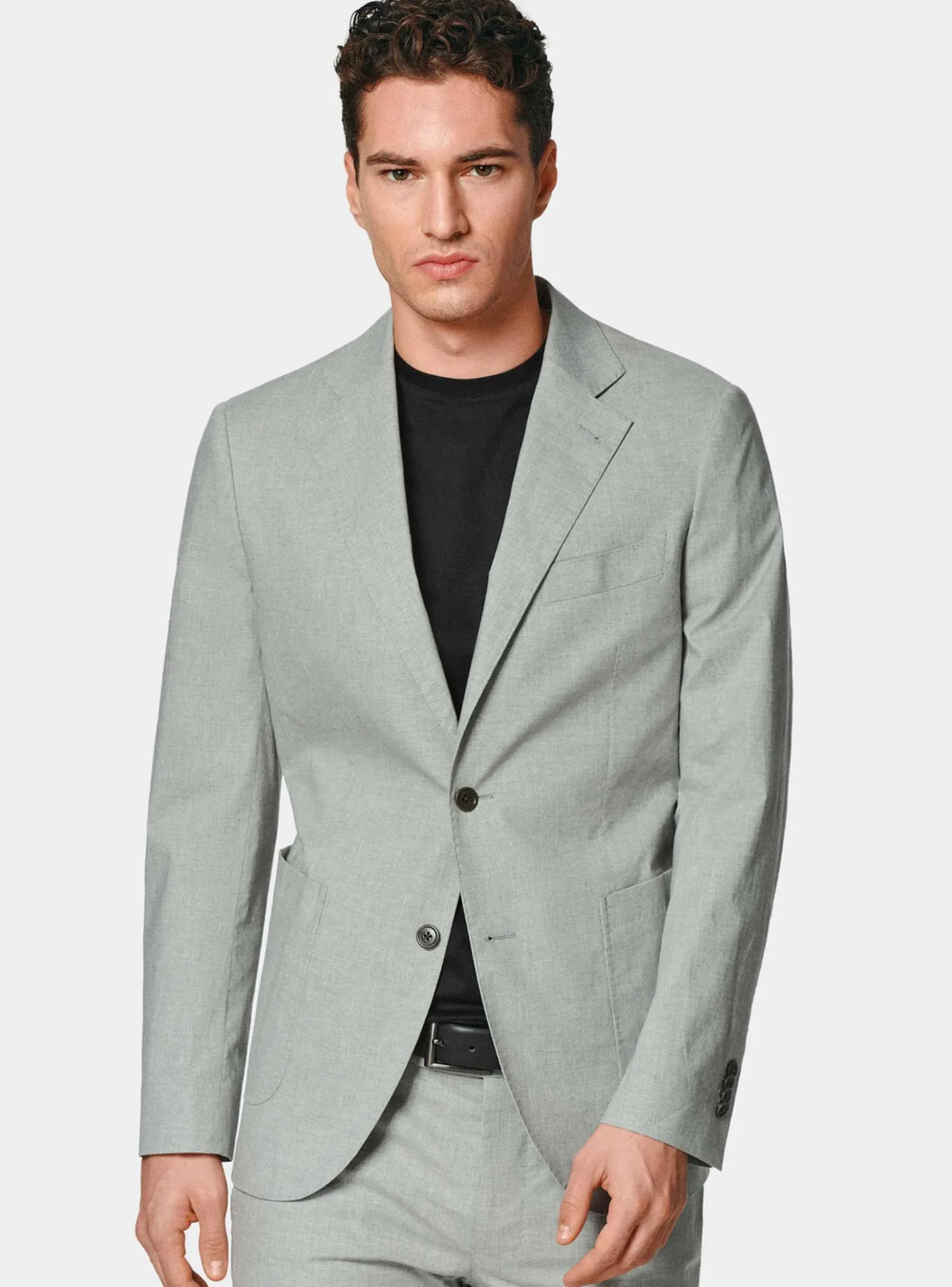 Abito grigio in cotone stretch