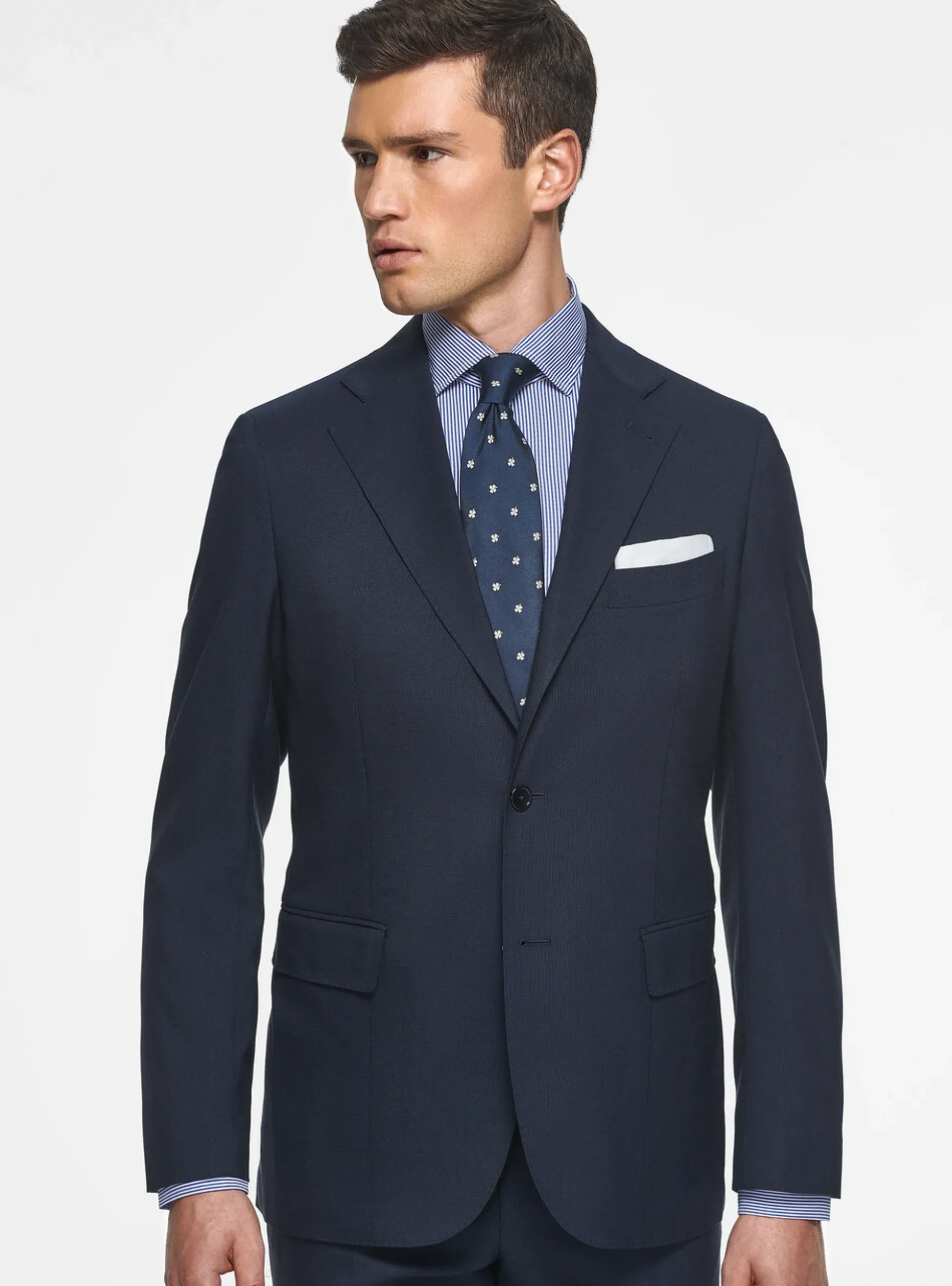 Abito navy in pura lana Vitale Barberis Canonico
