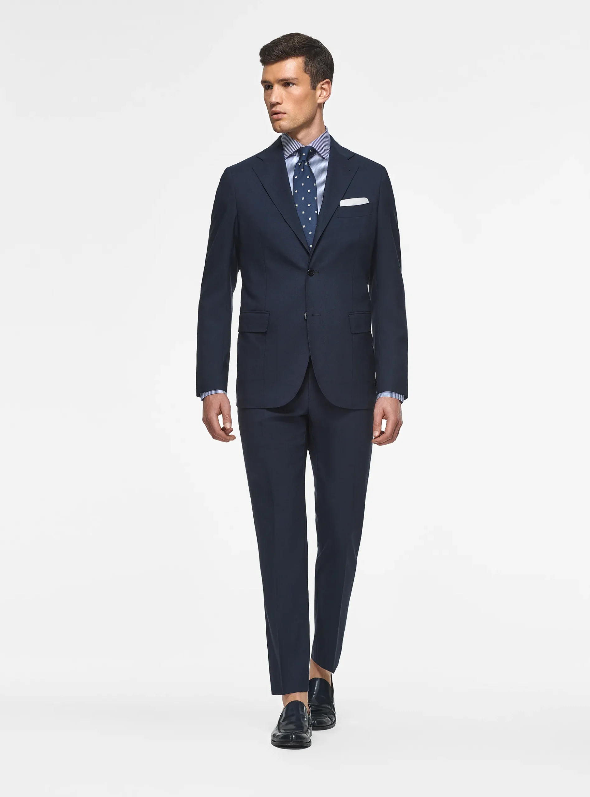 Abito navy in pura lana Vitale Barberis Canonico