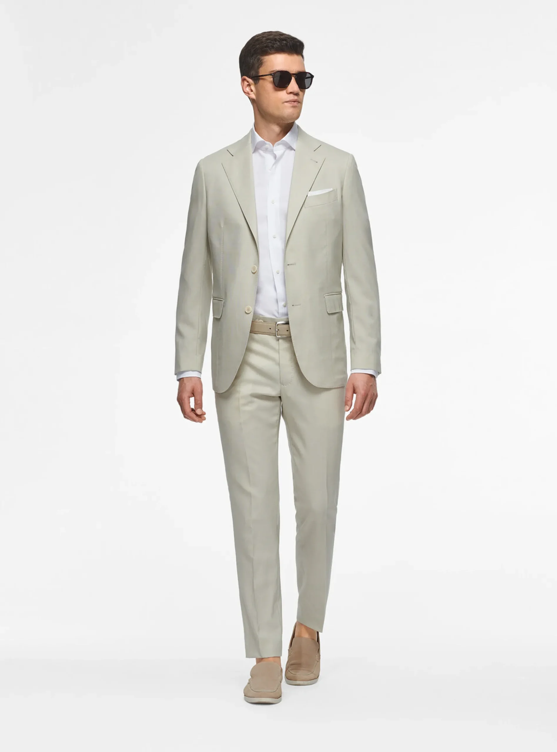 Abito panna in pura lana Vitale Barberis Canonico