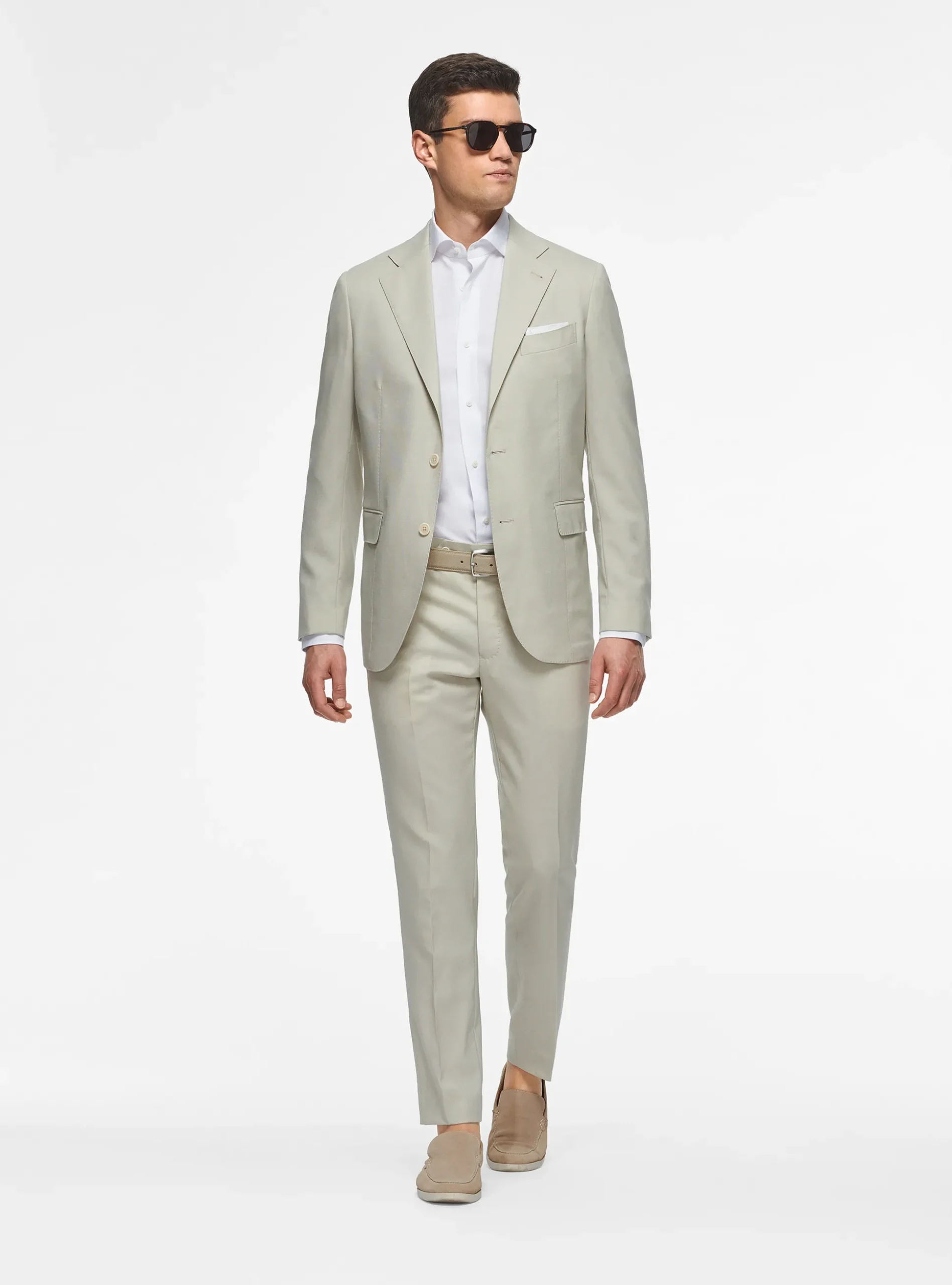 Abito panna in pura lana Vitale Barberis Canonico