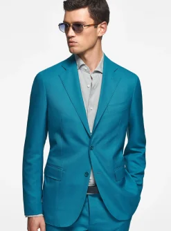 Abito petrolio in pura lana Vitale Barberis Canonico