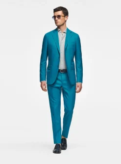 Abito petrolio in pura lana Vitale Barberis Canonico