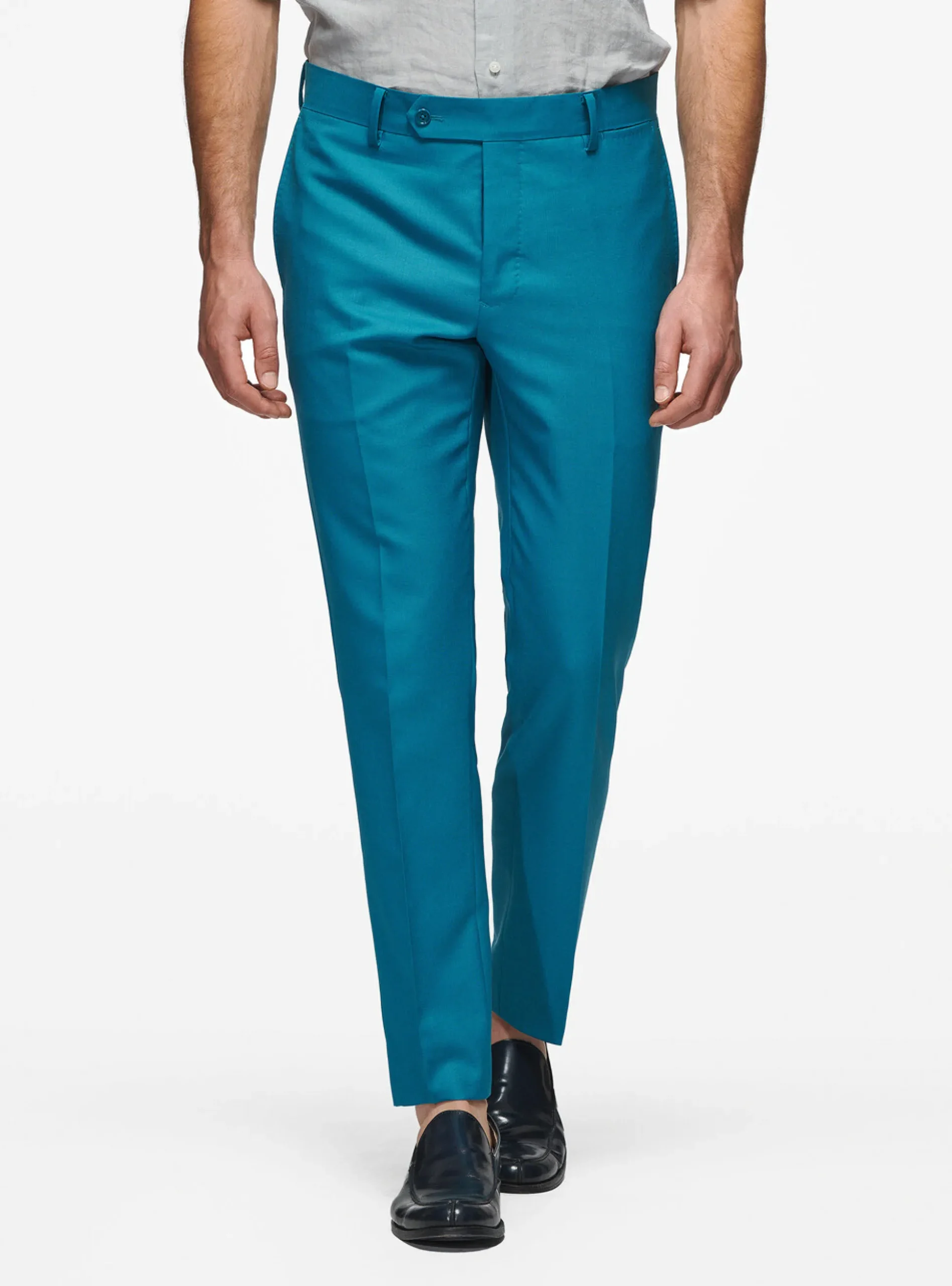 Abito petrolio in pura lana Vitale Barberis Canonico