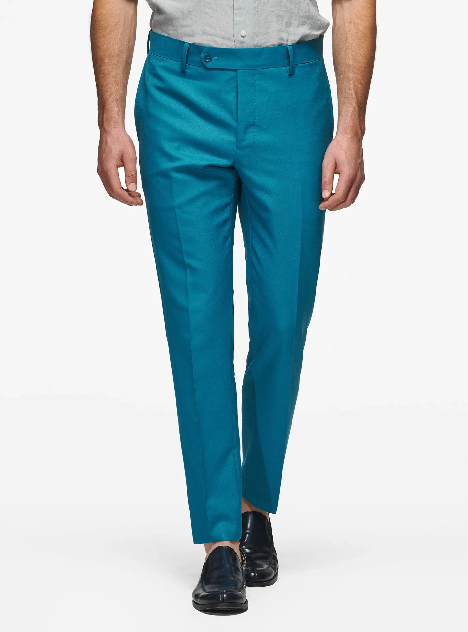 Abito petrolio in pura lana Vitale Barberis Canonico