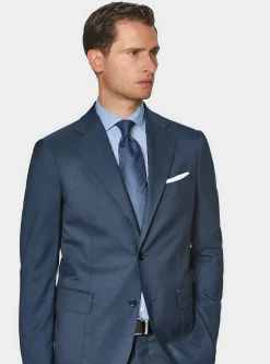 Abito Vitale Barberis Canonico in pura lana blu navy