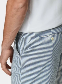 Bermuda seersucker in cotone stretch