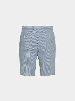 Bermuda seersucker in cotone stretch