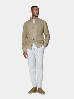 Bomber in puro lino