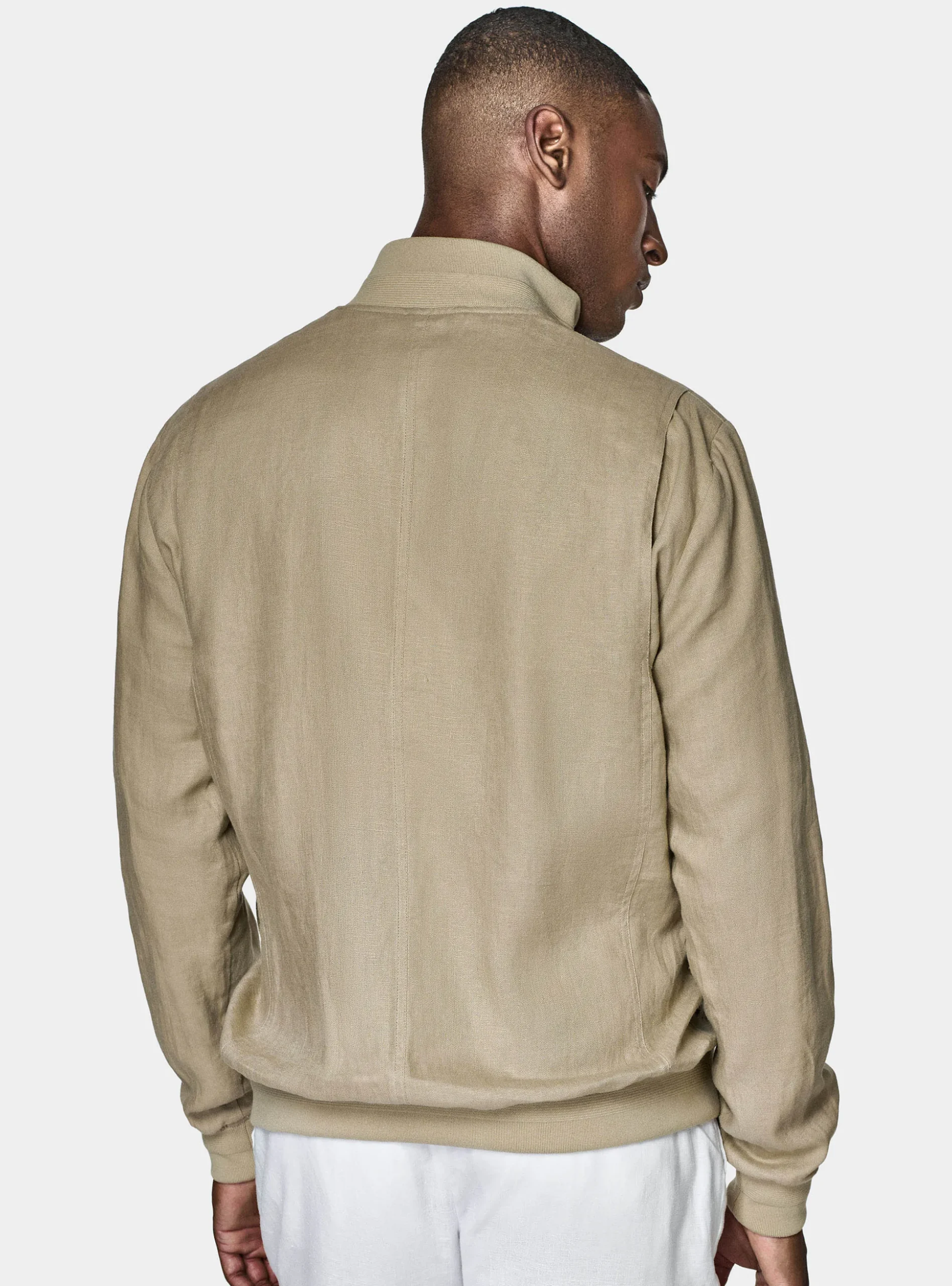 Bomber in puro lino
