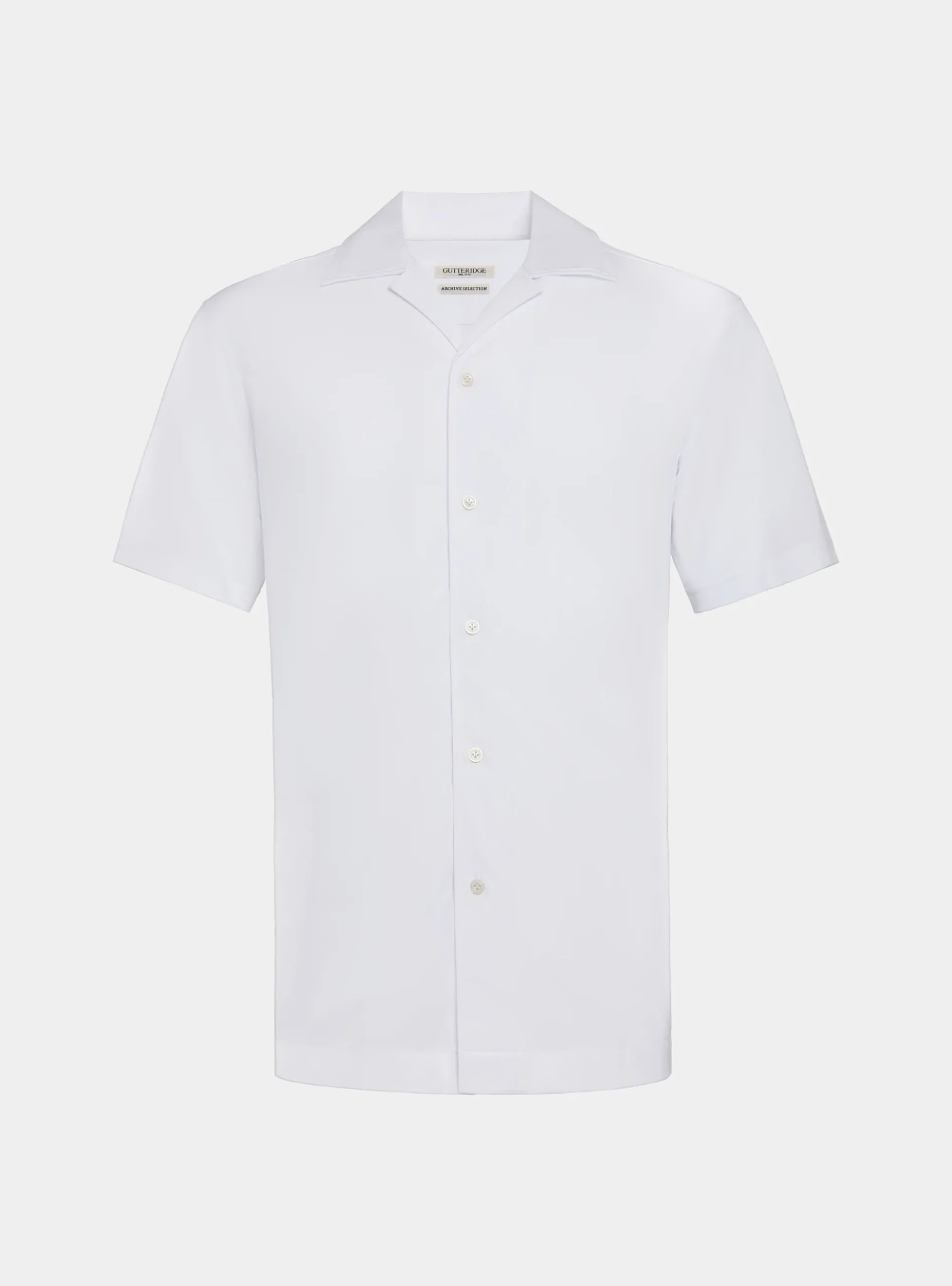 Camicia bowling in jersey di cotone