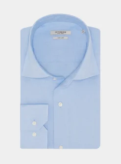 Camicia collo italiano in puro lino