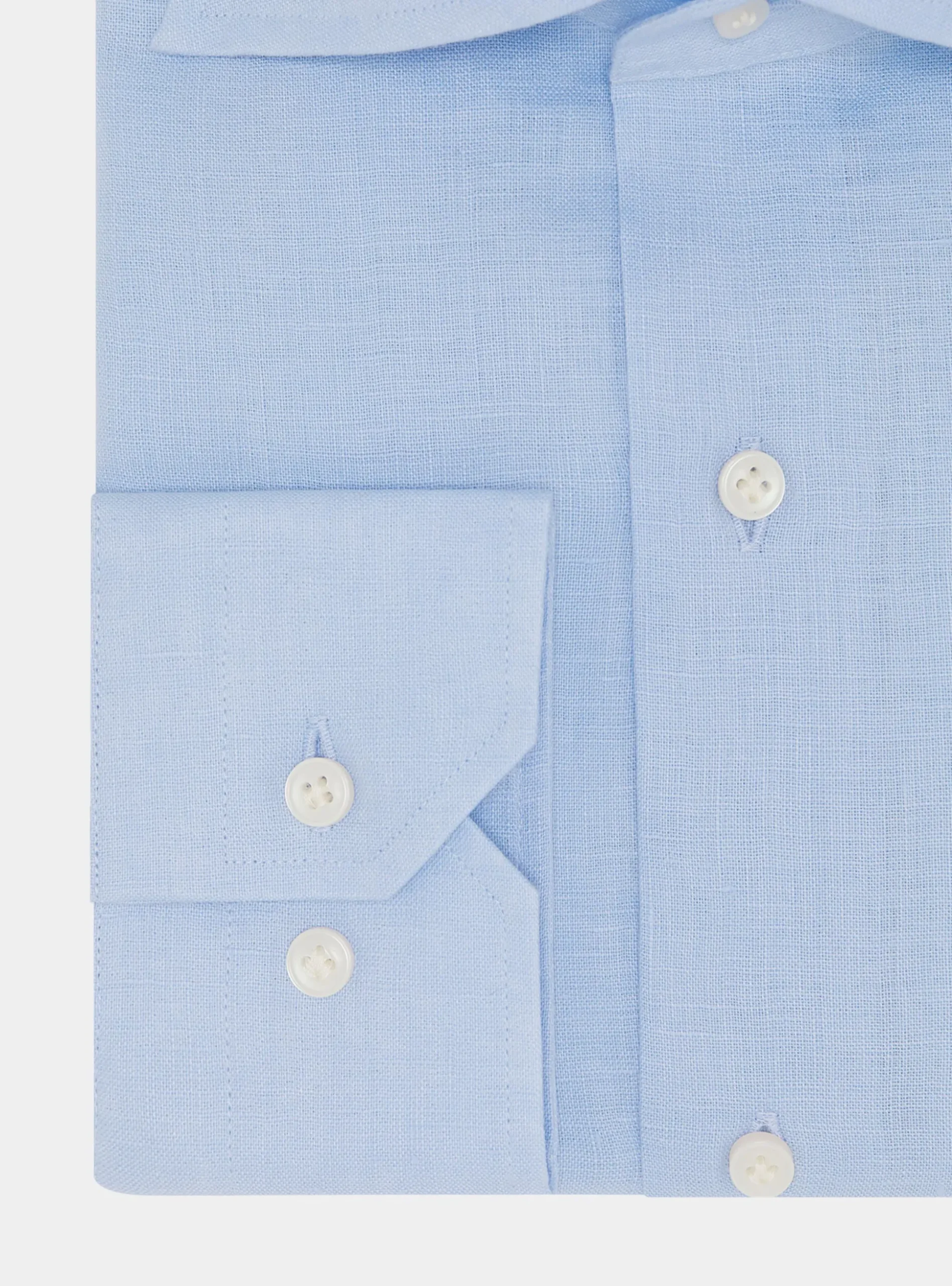 Camicia collo italiano in puro lino