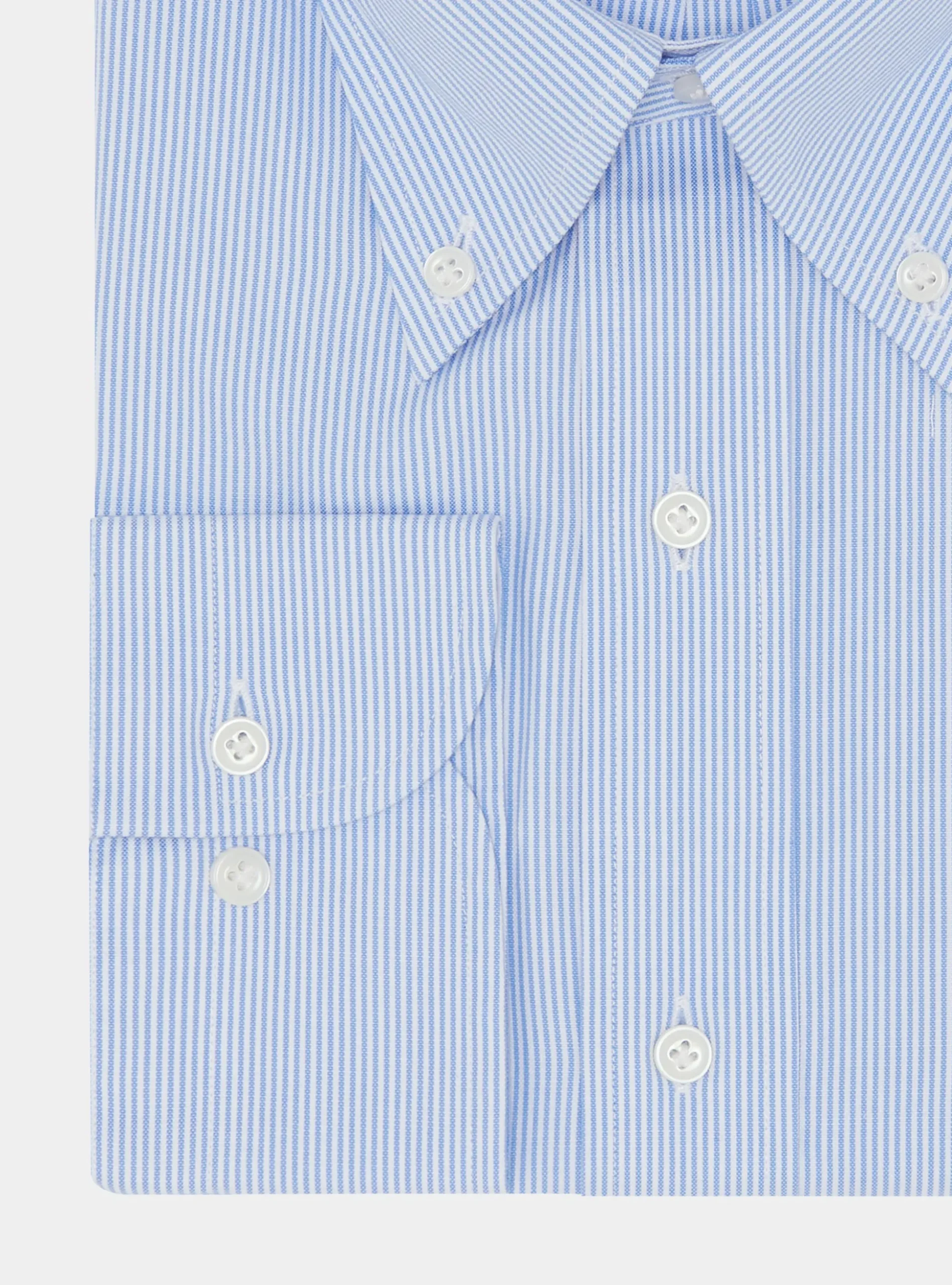 Camicia confortevole in cotone oxford rigato