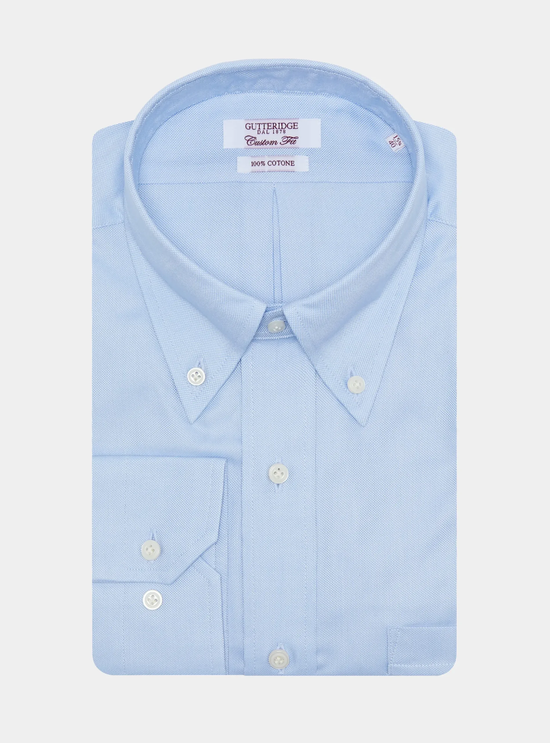 Camicia confortevole in oxford di cotone