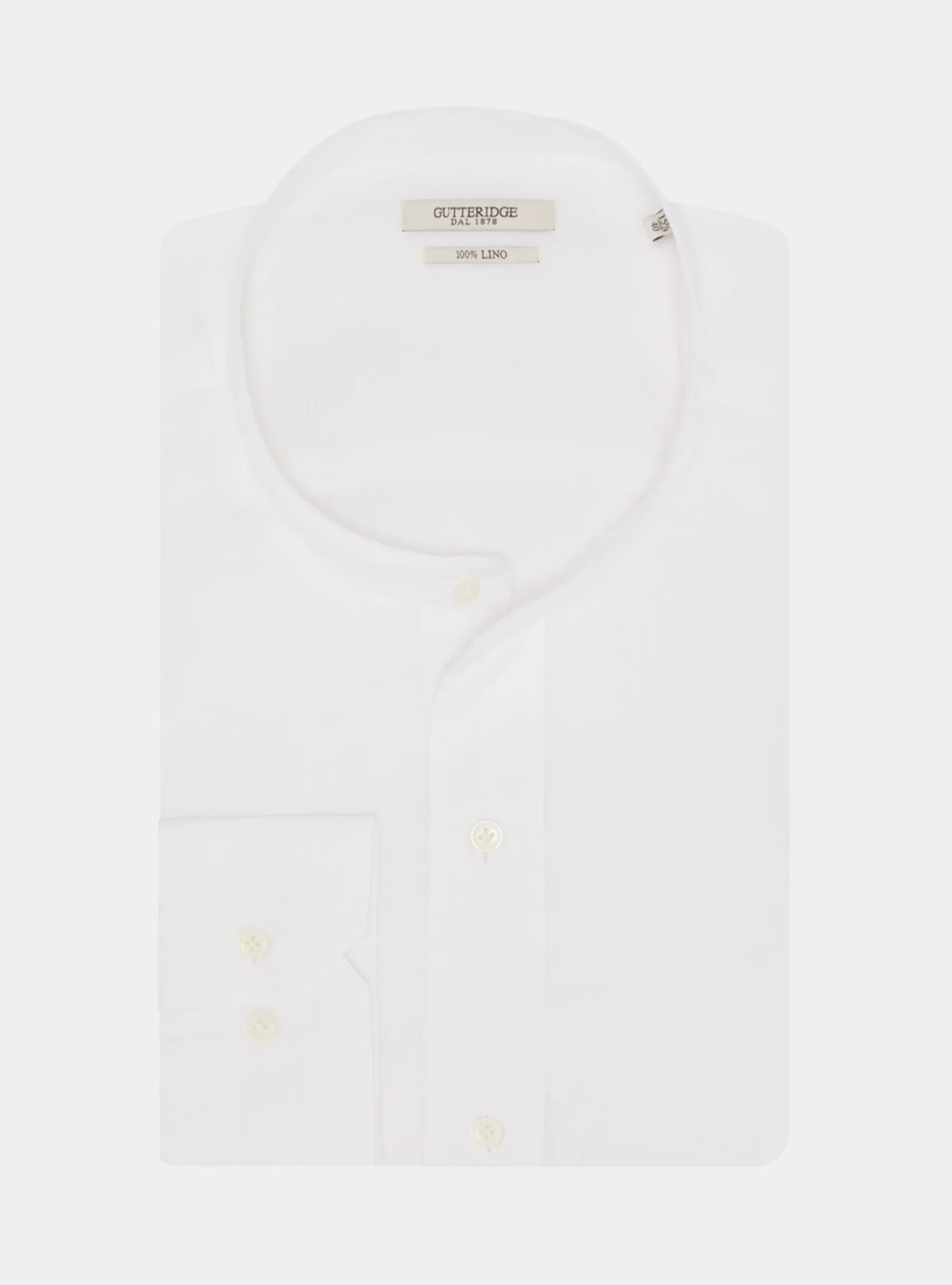 Camicia coreana in puro lino