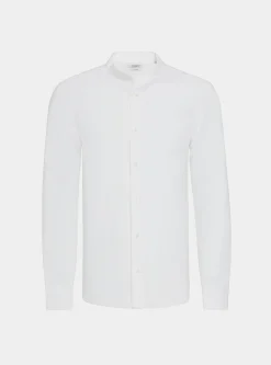 Camicia coreana in puro lino