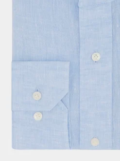 Camicia coreana in puro lino