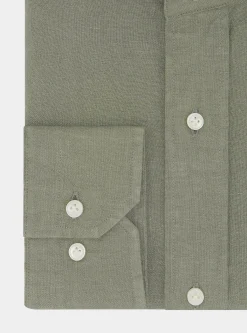 Camicia coreana in puro lino