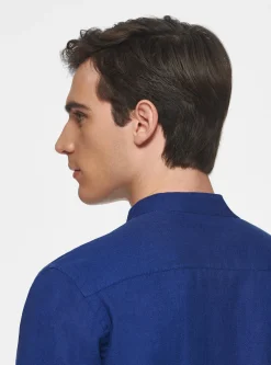 Camicia coreana in puro lino