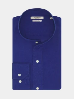 Camicia coreana in puro lino