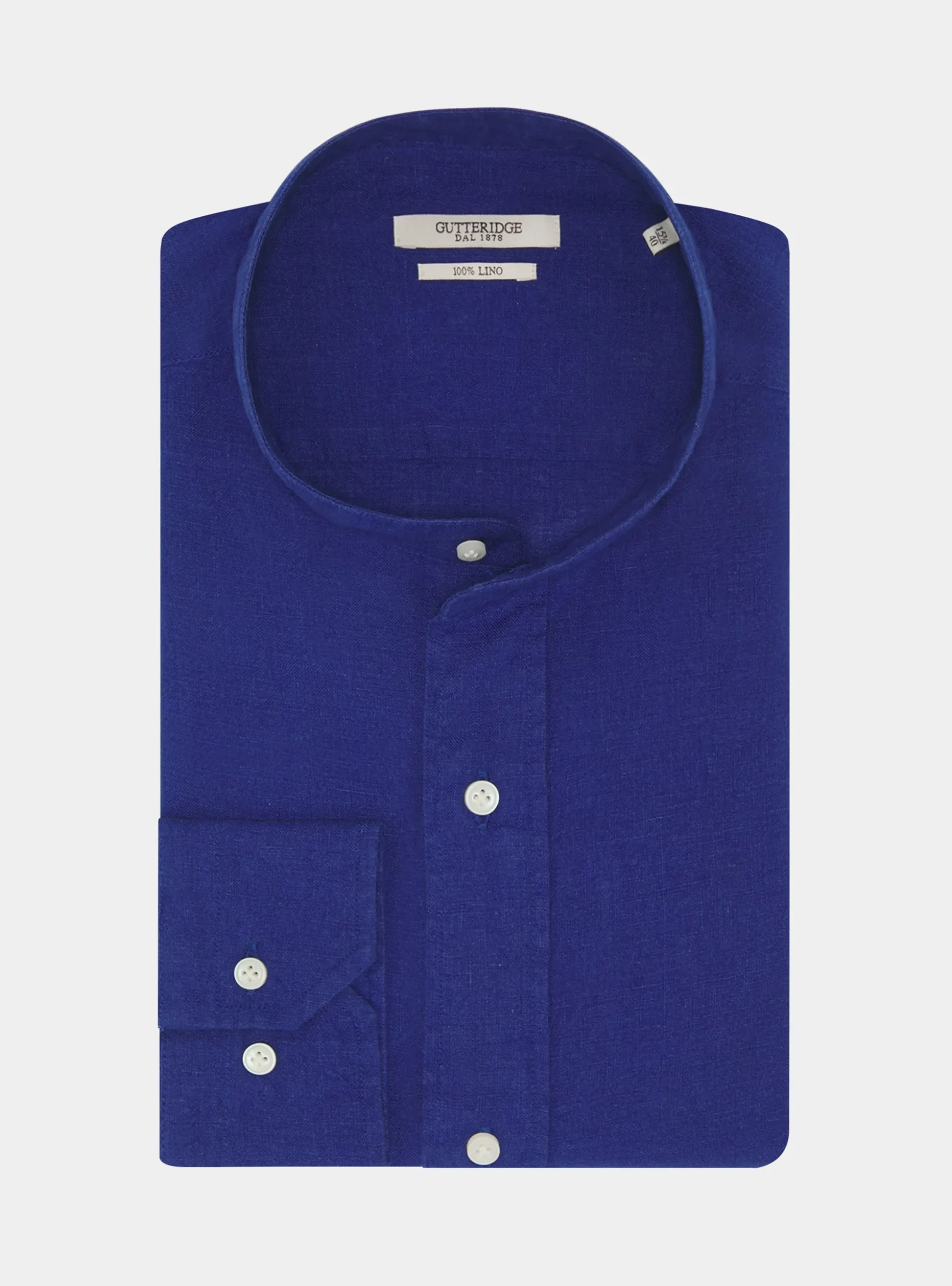 Camicia coreana in puro lino