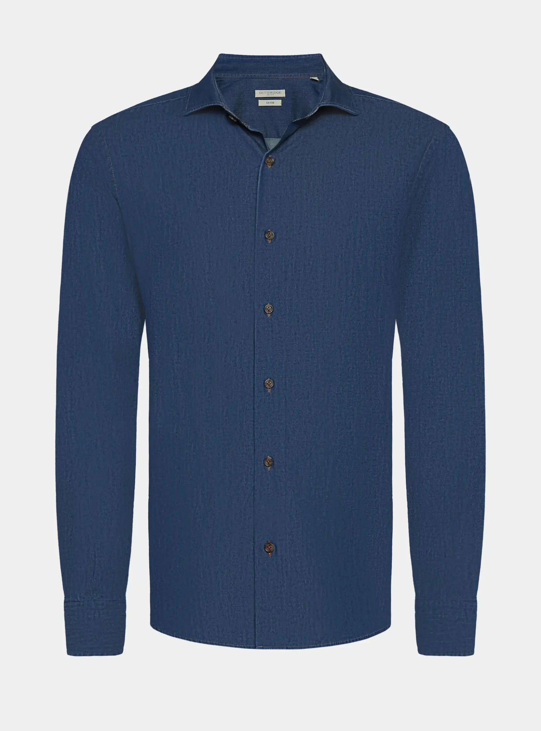 Camicia denim in cotone chambray