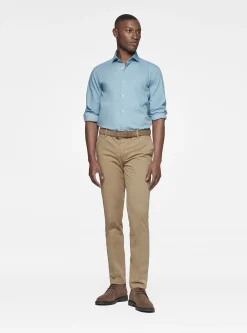 Camicia in cotone chambray