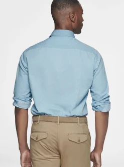 Camicia in cotone chambray