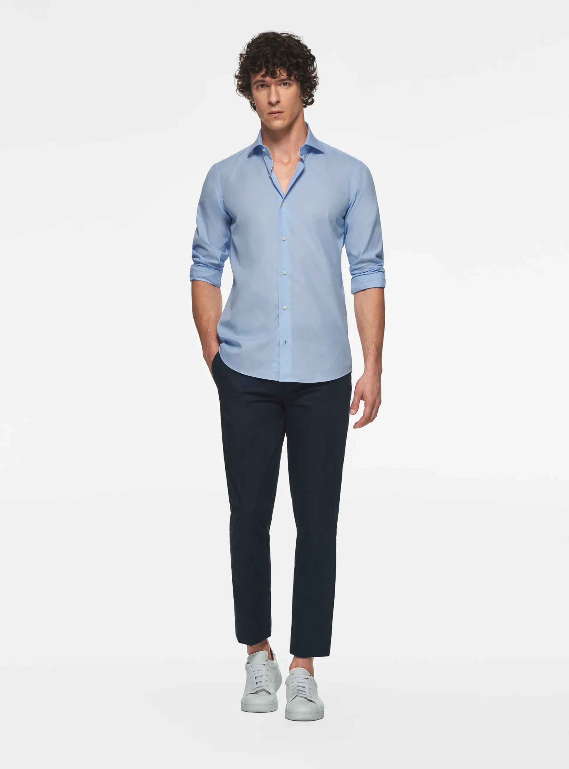 Camicia in cotone fil a fil