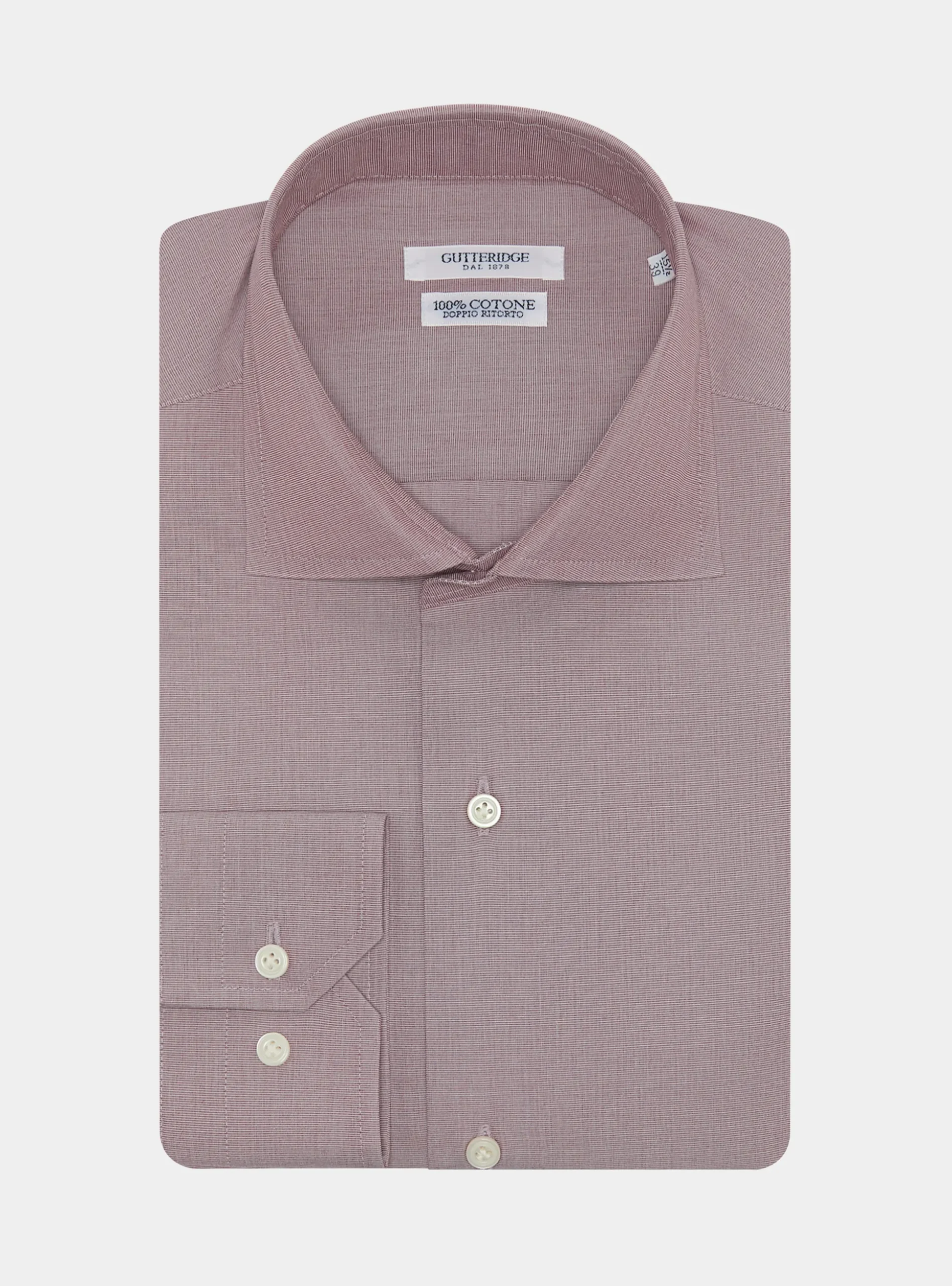 Camicia in fil a fil di cotone