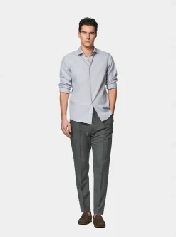 Camicia in fil a fil di cotone