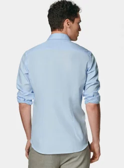 Camicia in fil a fil di cotone