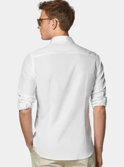 Camicia in fil a fil di cotone