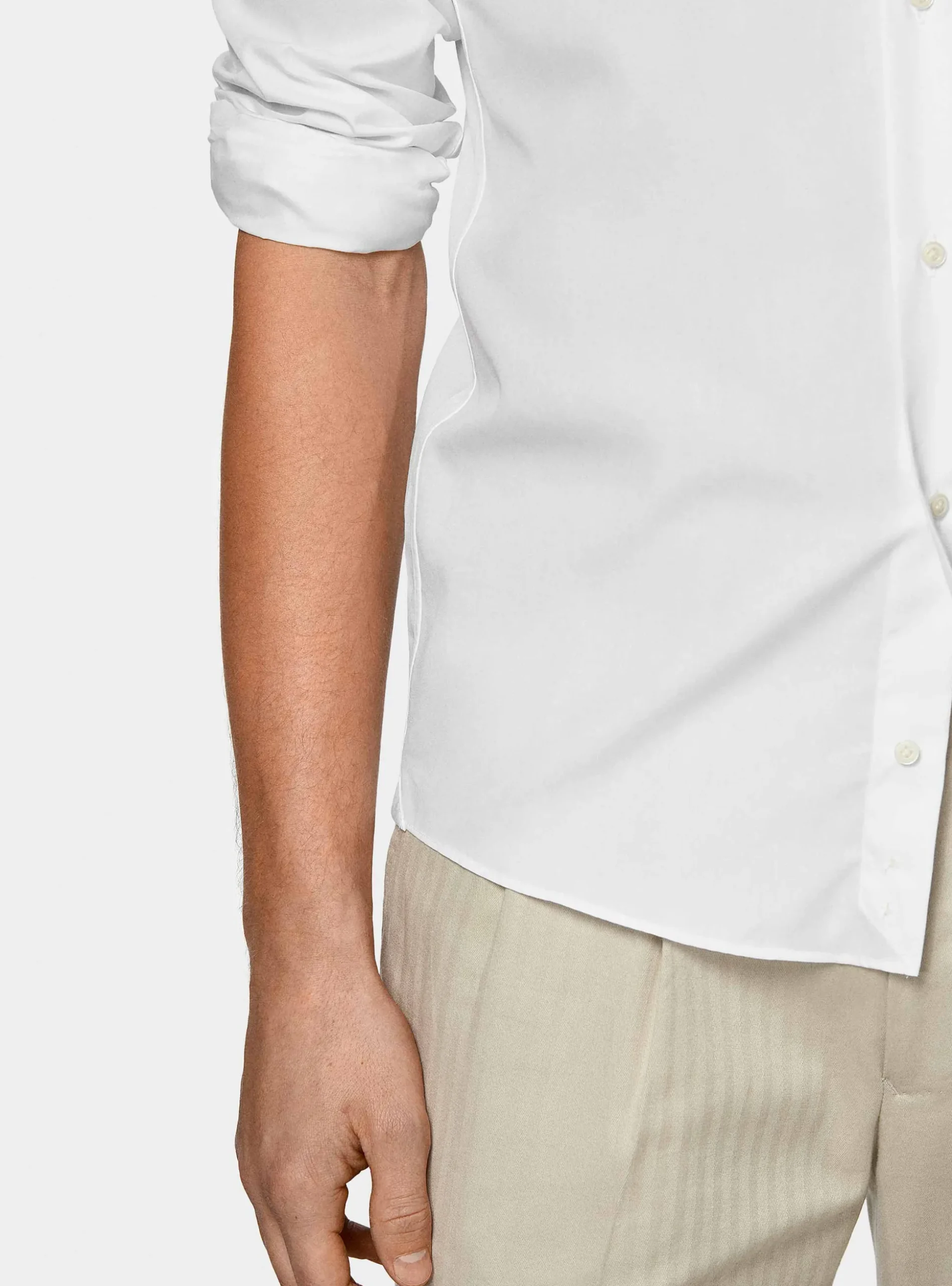 Camicia in fil a fil di cotone