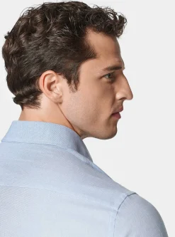 Camicia in misto cotone operato