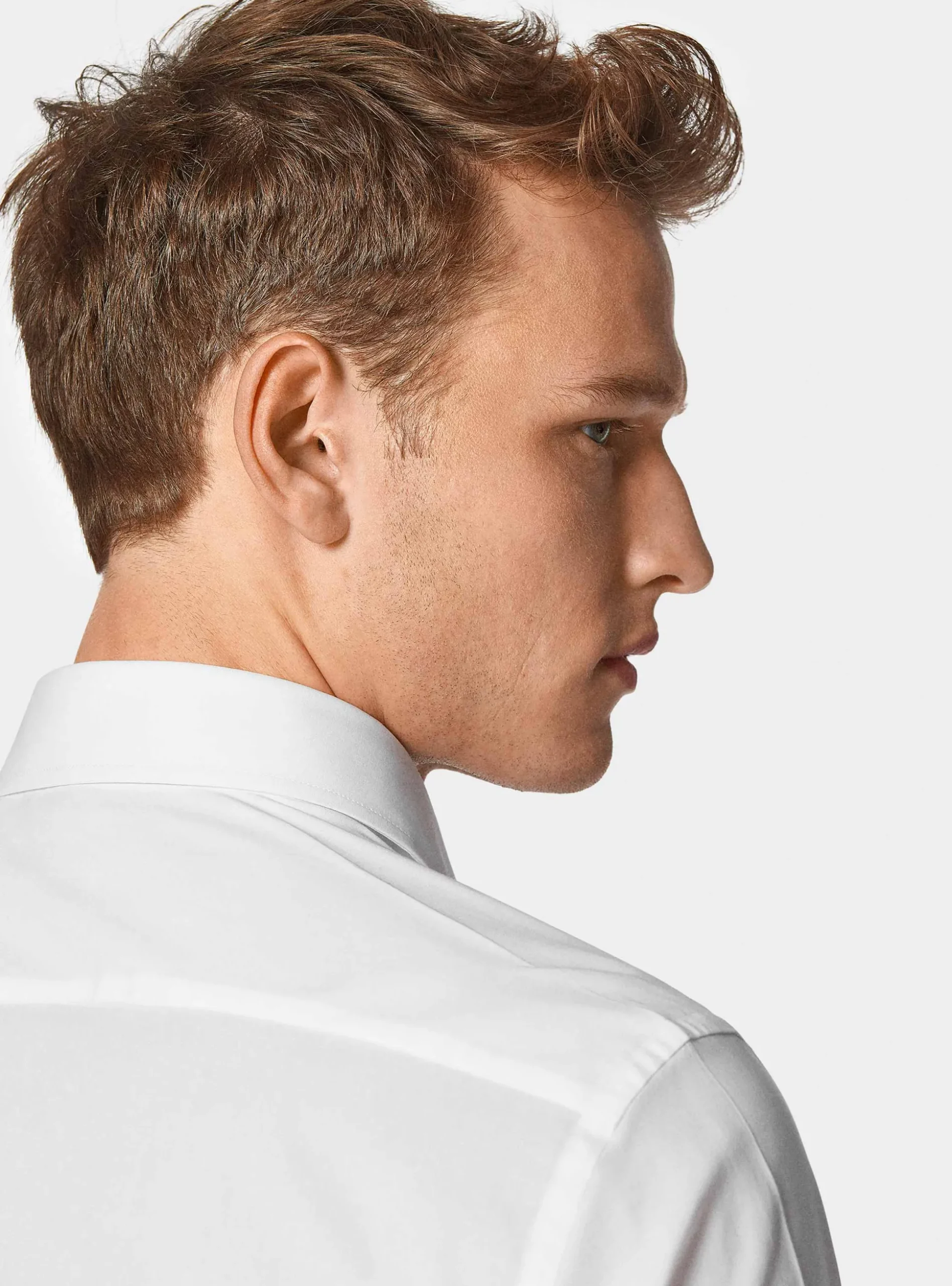 Camicia in popeline stretch