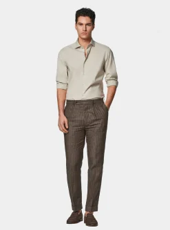 Camicia in popeline stretch