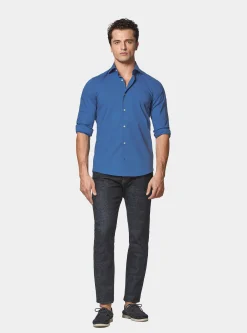 Camicia in popeline stretch