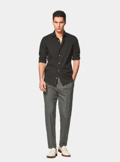 Camicia in popeline stretch
