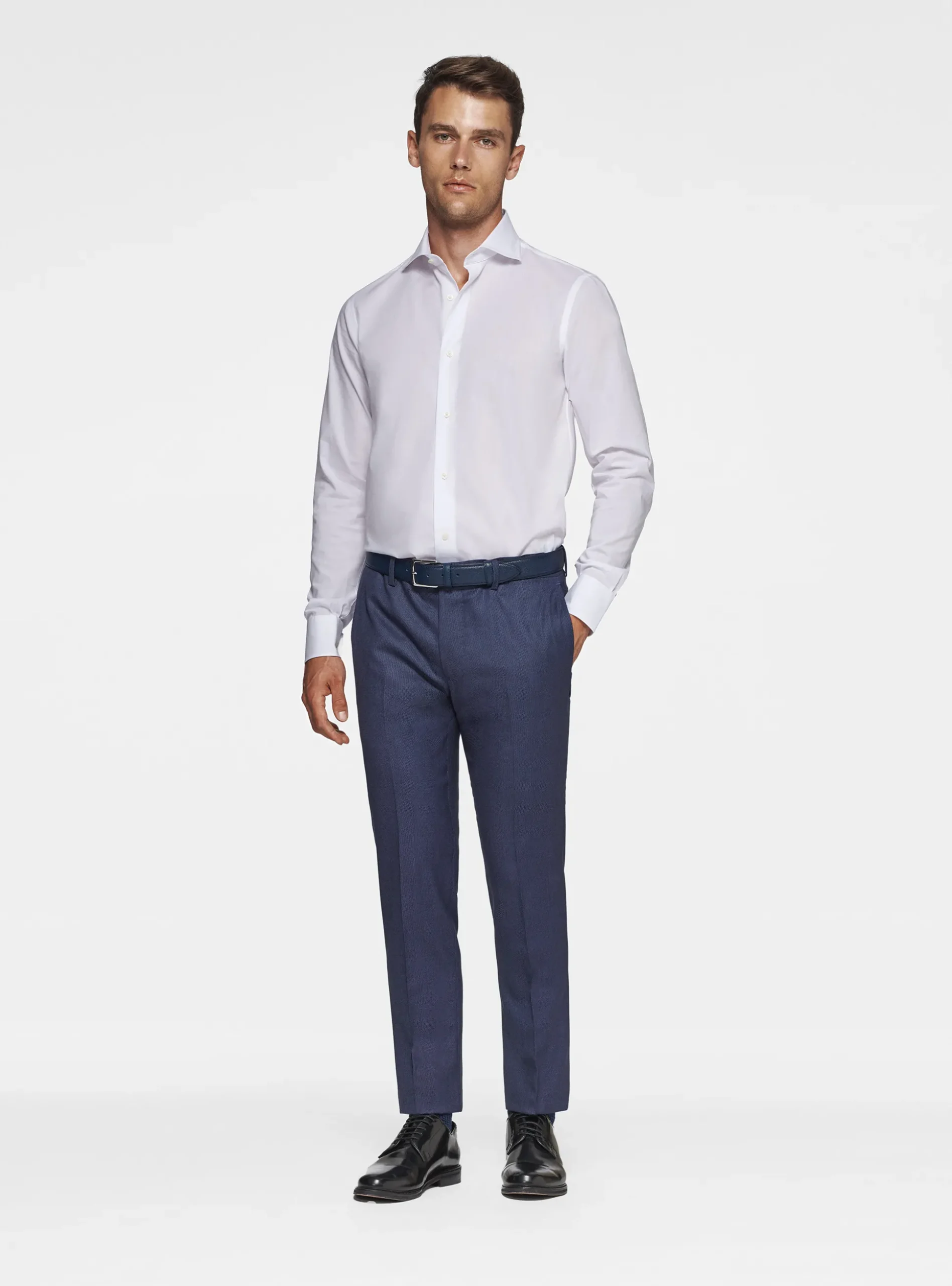Camicia in popeline stretch