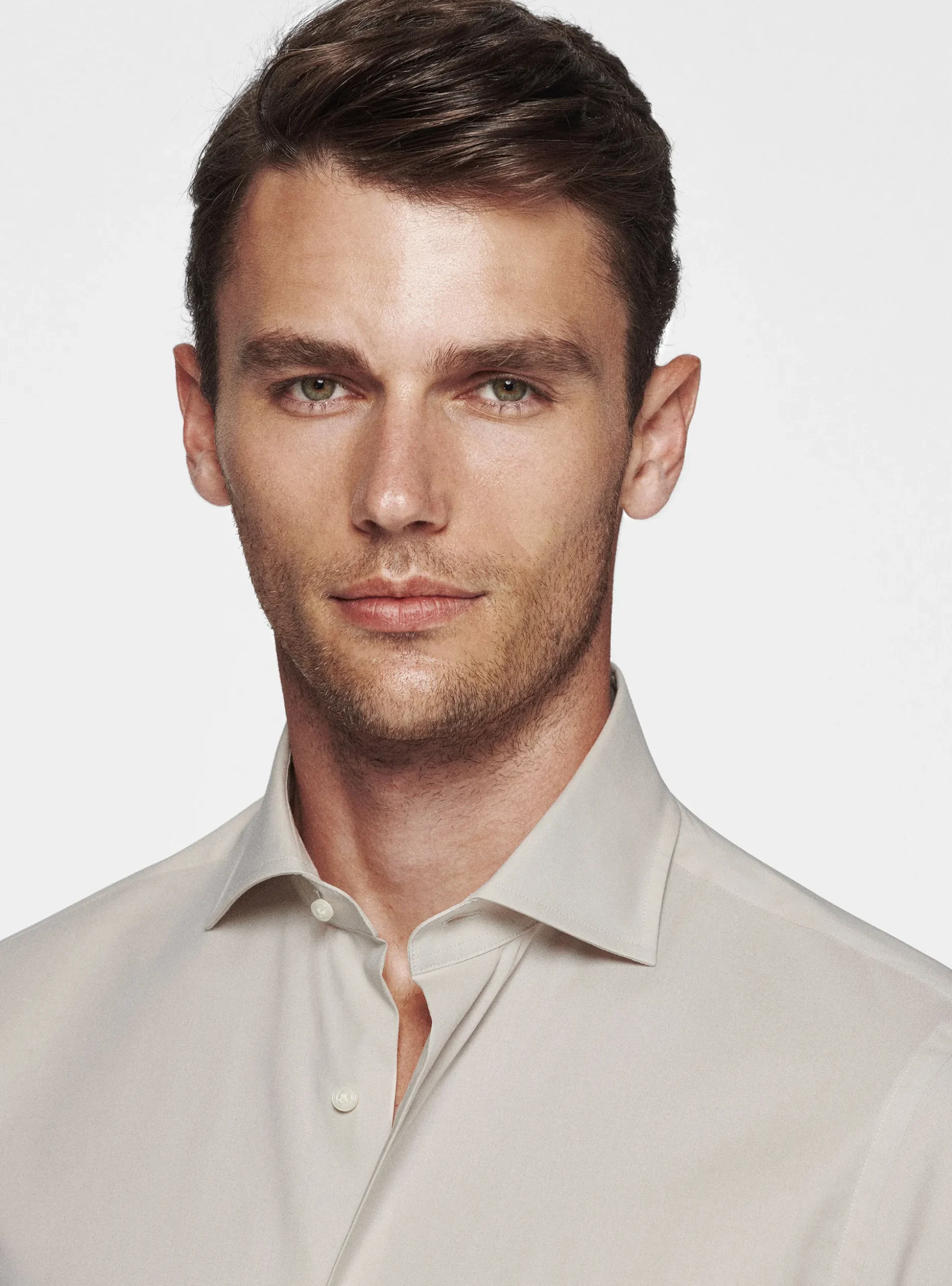 Camicia in popeline stretch