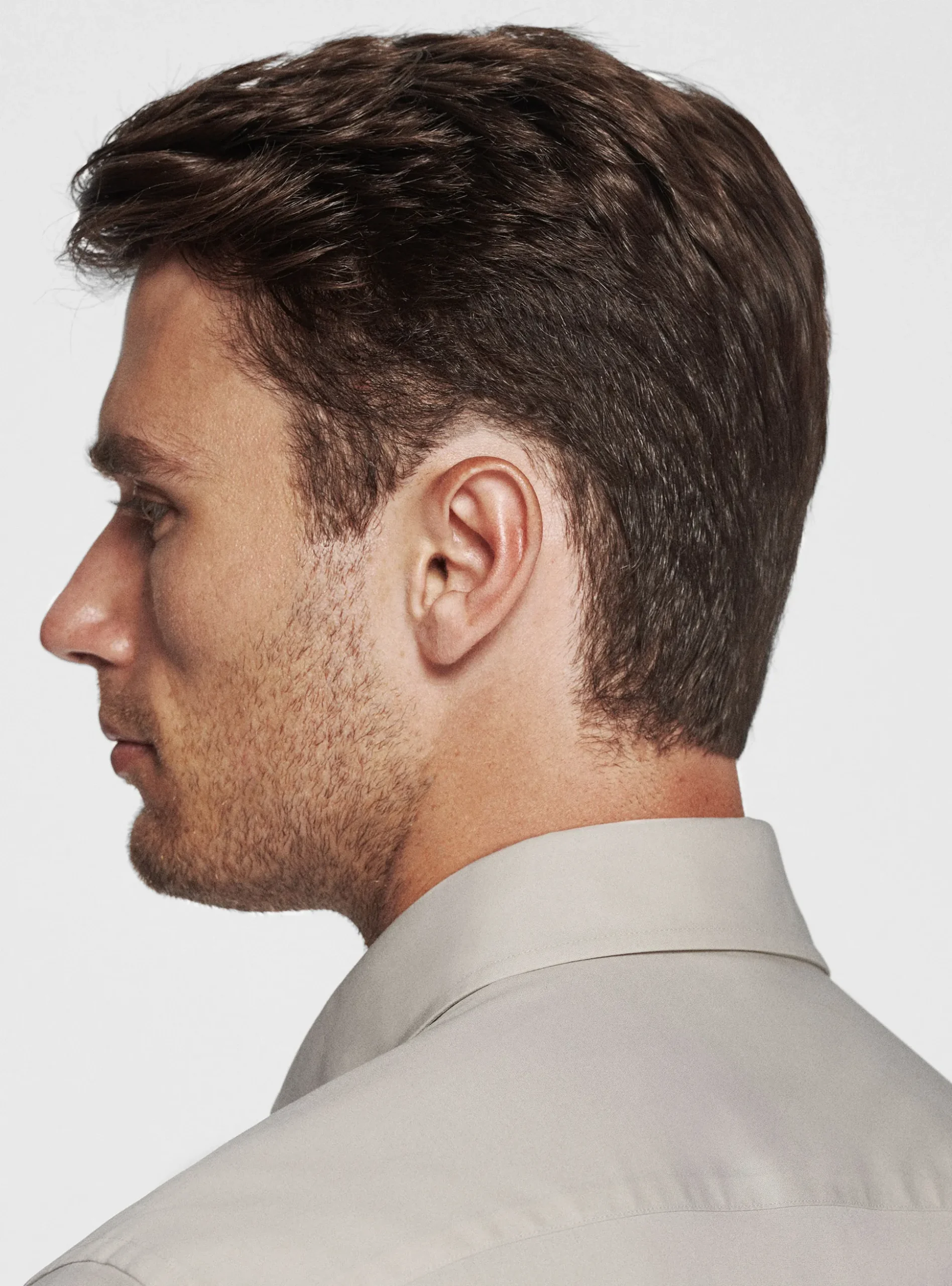 Camicia in popeline stretch
