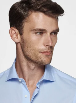 Camicia in popeline stretch