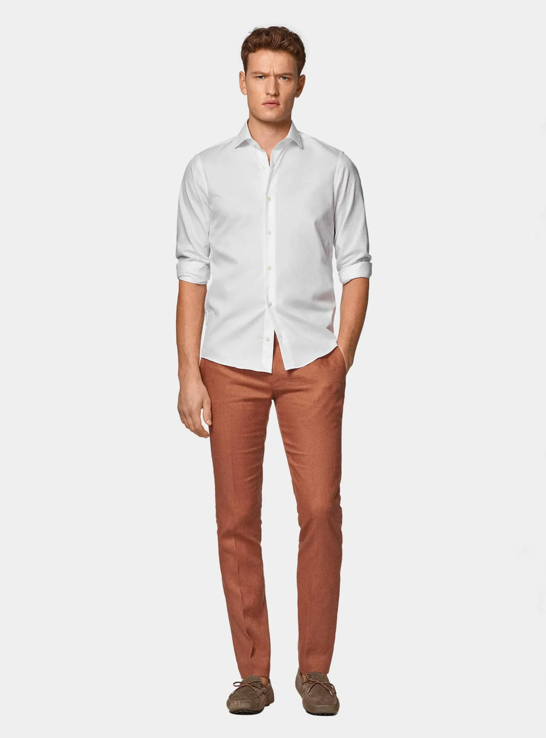 Camicia in puro cotone operato